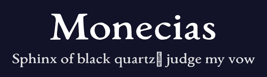 Monecias by Craft Supply Co. — Decorative Font — thumbnail 2