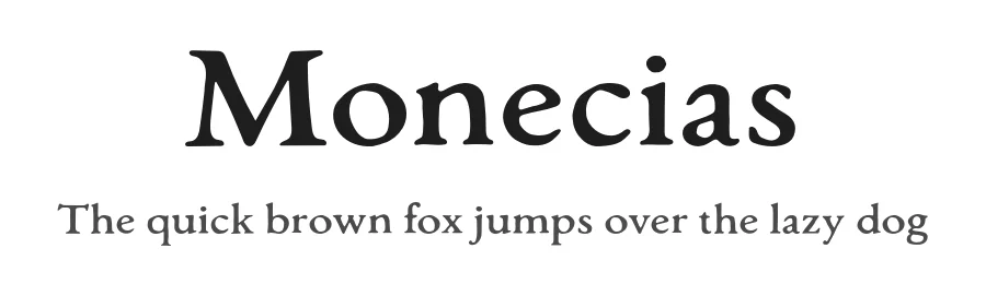 Monecias by Craft Supply Co. — Decorative Font