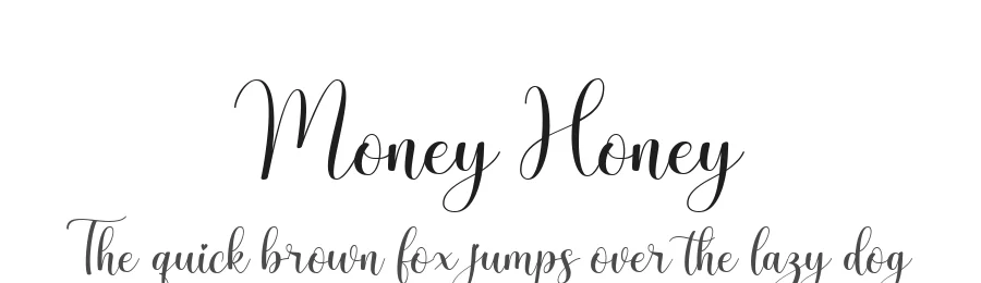 Money Honey by Haffa Studio — Script Handwritten Font