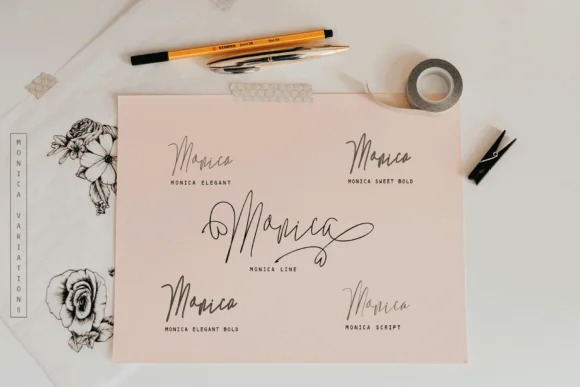 Monica Family Font by Rt Creative — Script Handwritten Font — thumbnail 2