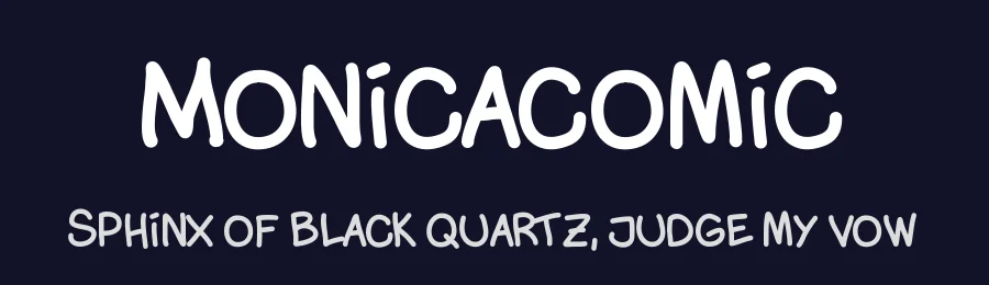 Monicacomic by Jose A. Calvo — Decorative Font — thumbnail 2