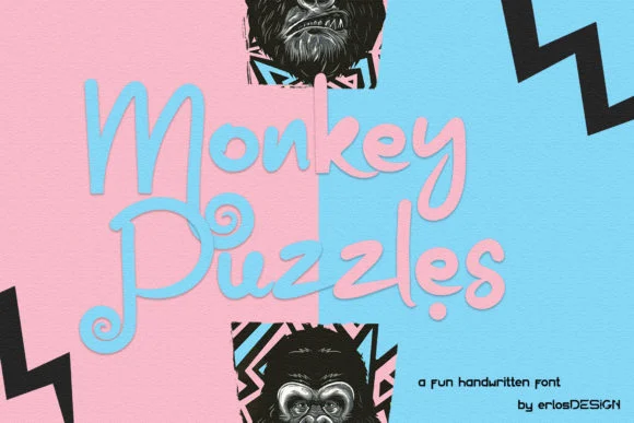 Monkey Puzzles Font by erlosDESIGN — Script Handwritten Font