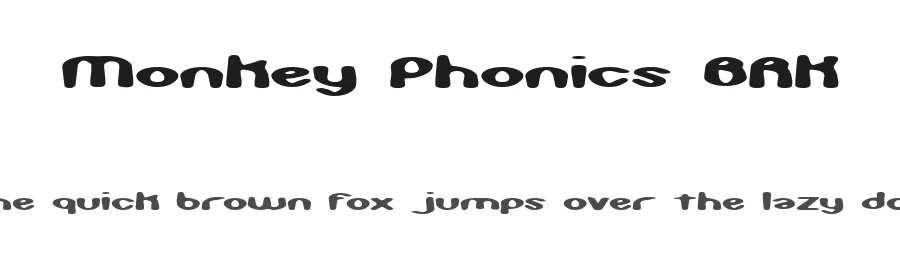 Monkey Phonics BRK by Ænigma — Decorative Font