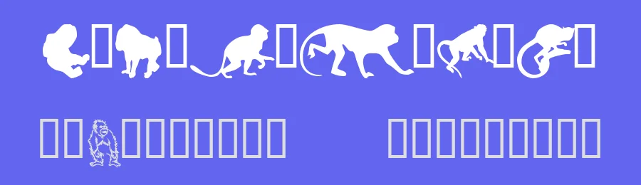 Monkeys DC Primates by Ozmee — Dingbats Font — thumbnail 3