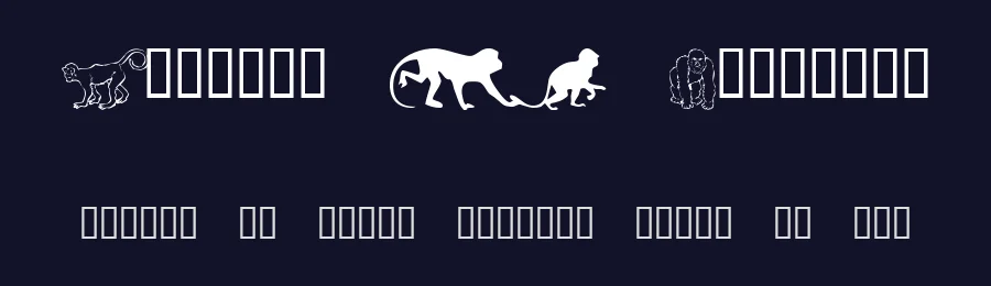 Monkeys DC Primates by Ozmee — Dingbats Font — thumbnail 2