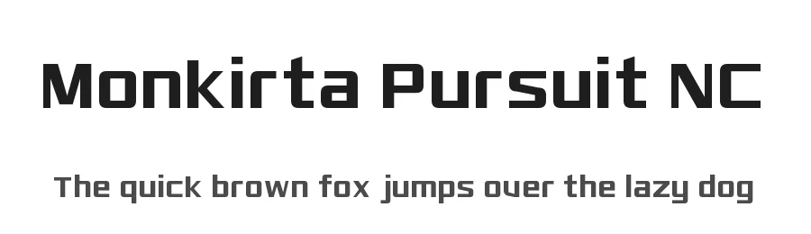 Monkirta Pursuit NC by Jayvee Enaguas — Display Font