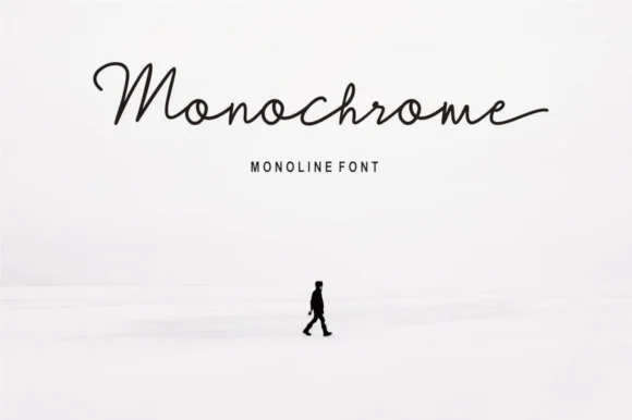 Monochrome Font by Fikryal Studio — Script Handwritten Font