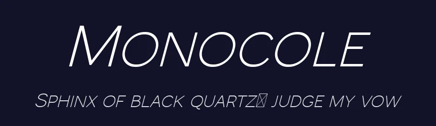 Monocole by Craft Supply Co. — Sans Serif Font — thumbnail 2