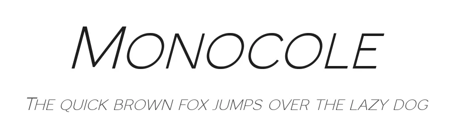 Monocole by Craft Supply Co. β Sans Serif Font