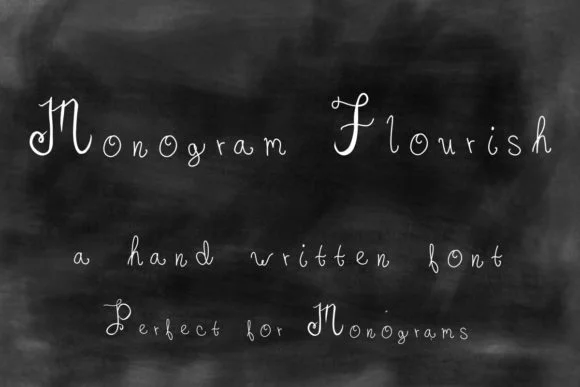 Monogram Flourish Font by ashley_lynne18 — Serif Font