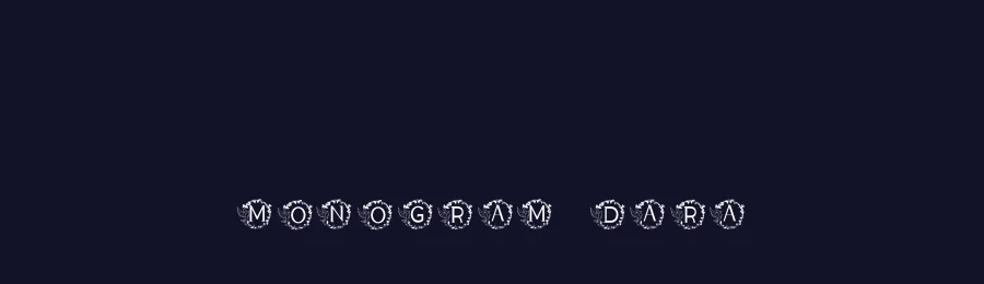 Monogram Dara by share font — Decorative Font — thumbnail 2