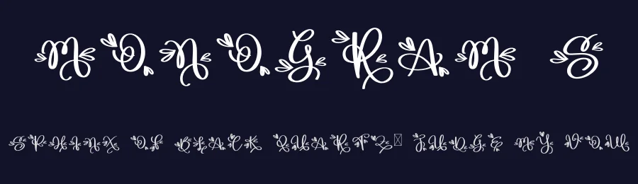 Monogram S by Scratchones — Decorative Font — thumbnail 2