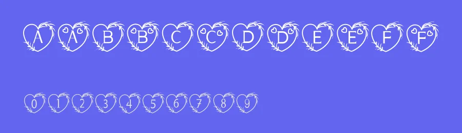 Monogram Sweet Love by share font — Decorative Font — thumbnail 3