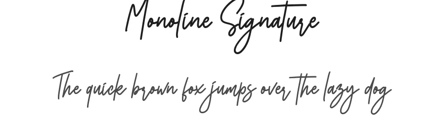Monoline Signature