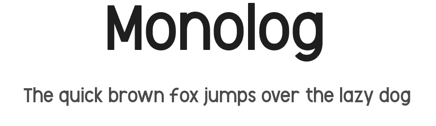Monolog by Sandylukee — Sans Serif Font