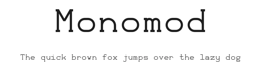 Monomod by ThorType — Sans Serif Font
