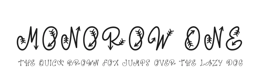 Monorow One by 7NTypes — Decorative Font