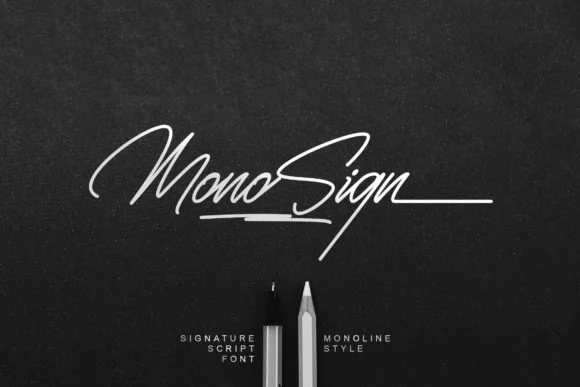 Monosign Font by lemonthe — Script Handwritten Font