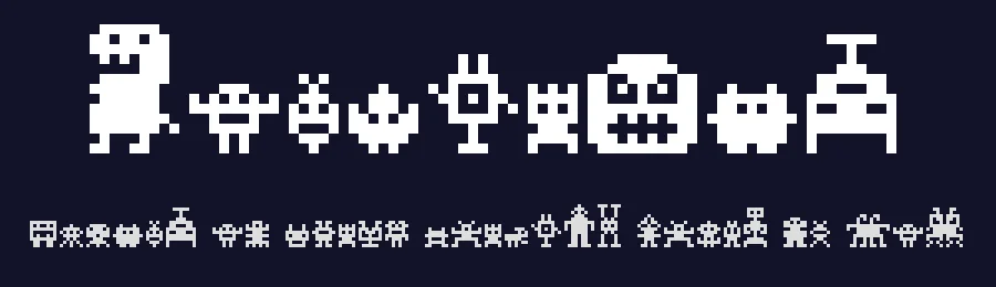 MonstaPix by crispycraker — Dingbats Font — thumbnail 2