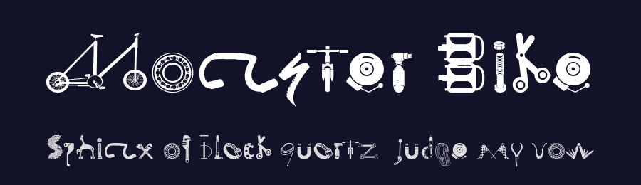 Monster Bike by Andrea Steffen — Decorative Font — thumbnail 2