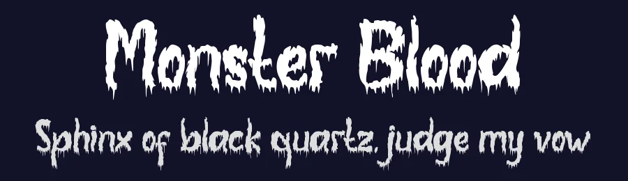 Monster Blood by Yoga Letter — Decorative Font — thumbnail 2