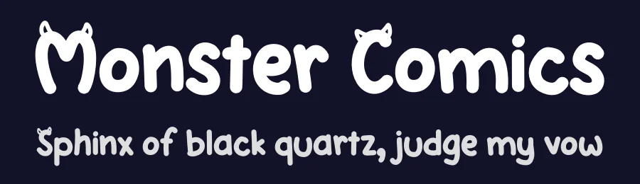 Monster Comics by SddStudio1988 — Decorative Font — thumbnail 2