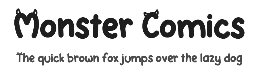 Monster Comics by SddStudio1988 โ Decorative Font