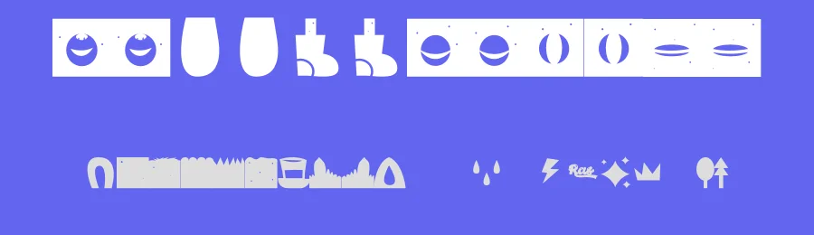 Monster Happy by Zootype Foundry — Dingbats Font — thumbnail 3