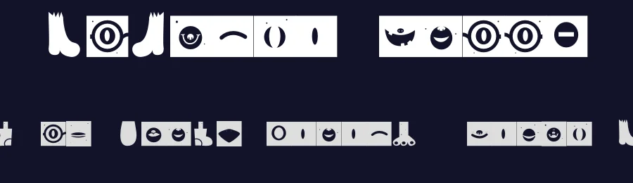 Monster Happy by Zootype Foundry — Dingbats Font — thumbnail 2