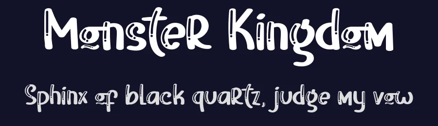 Monster Kingdom by Airotype — Decorative Font — thumbnail 2