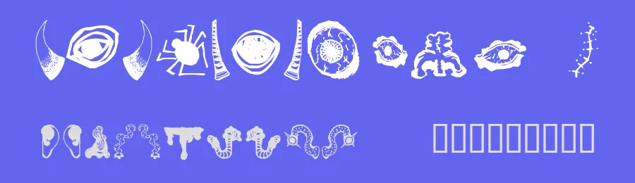 Monster Masher by Omega Font Labs — Dingbats Font — thumbnail 3