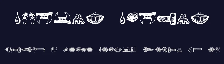 Monster Masher by Omega Font Labs — Dingbats Font — thumbnail 2
