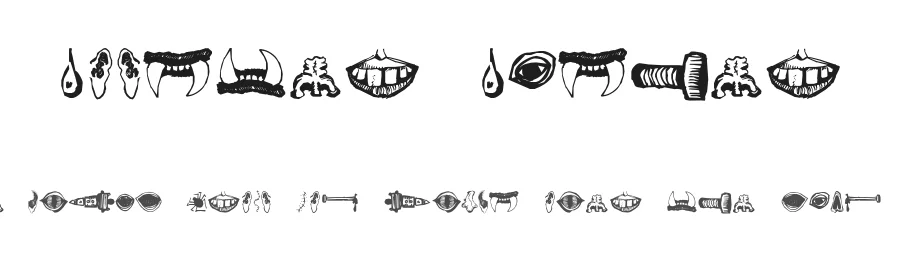 Monster Masher by Omega Font Labs — Dingbats Font