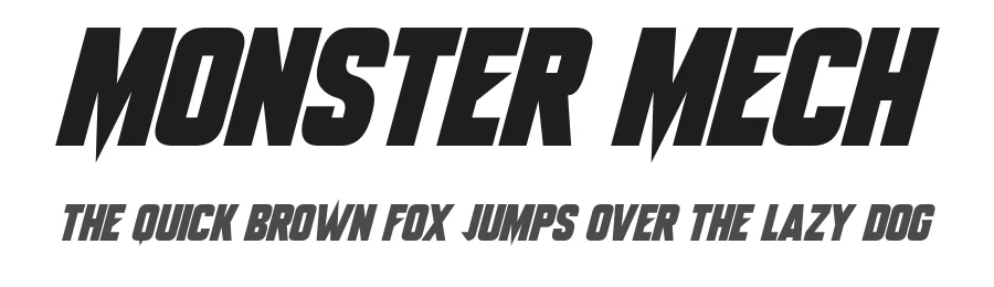Monster Mech by Hawtpixel — Display Font