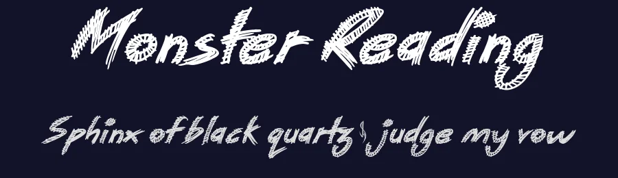 Monster Reading by JSH creates — Decorative Font — thumbnail 2