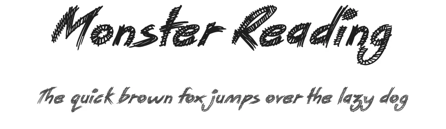 Monster Reading by JSH creates — Decorative Font