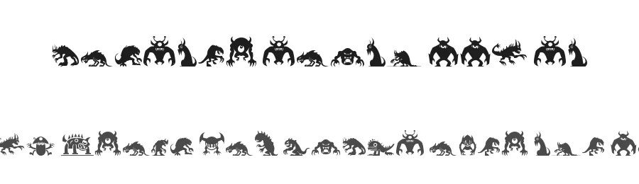 Monster South LLC ST by Southype β Dingbats Font