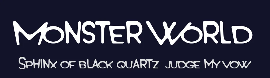 Monster World by Lettersiro Studio — Decorative Font — thumbnail 2