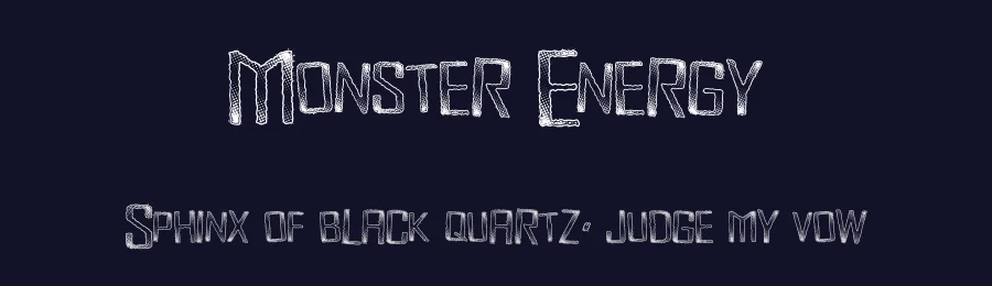 Monster Energy by Xerographer Fonts — Decorative Font — thumbnail 2