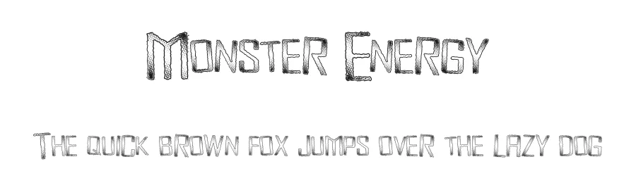 Monster Energy by Xerographer Fonts — Decorative Font