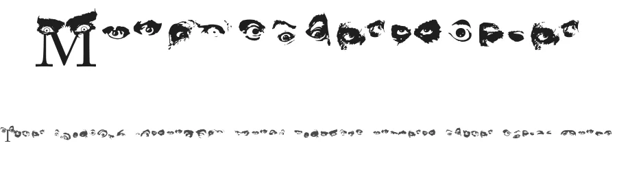 Monsterize by Pallor Publishing — Dingbats Font