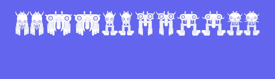 Monstero by Vladimir Nikolic — Dingbats Font — thumbnail 3