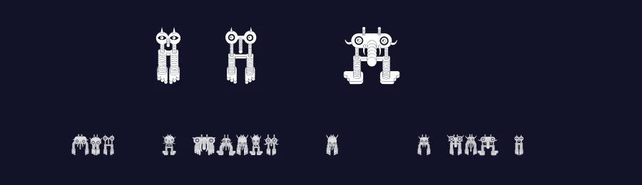 Monstero by Vladimir Nikolic — Dingbats Font — thumbnail 2