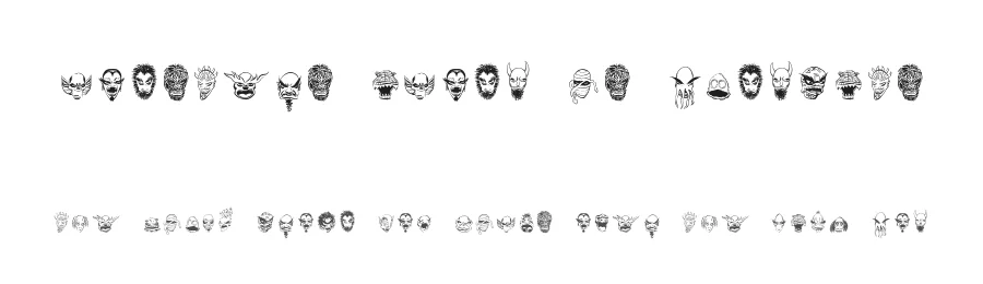 Monsters Among US Dingbats by Jorge Morón — Dingbats Font