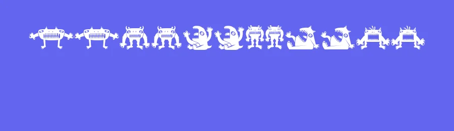 Monstra by Vladimir Nikolic — Dingbats Font — thumbnail 3