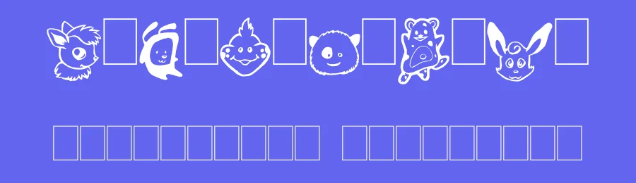 Monstres de Poche by imagex — Dingbats Font — thumbnail 3