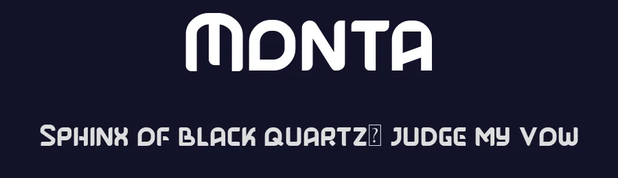 Monta by Hedi Miftah — Decorative Font — thumbnail 2