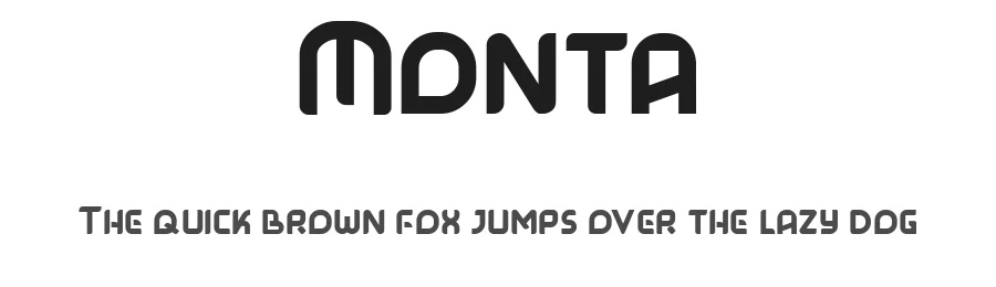 Monta by Hedi Miftah — Decorative Font