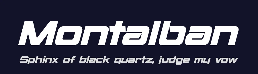 Montalban by Pixel Sagas — Display Font — thumbnail 2