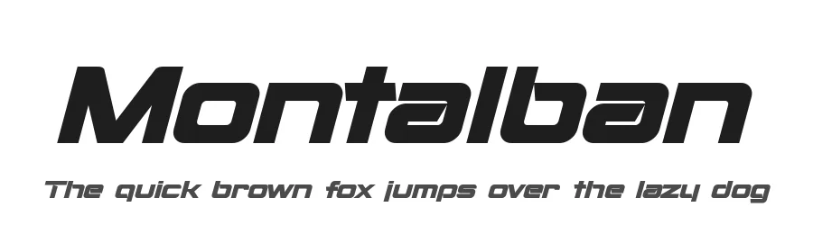 Montalban by Pixel Sagas — Display Font